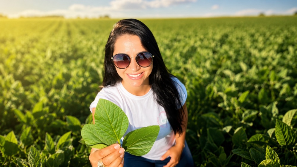 Grazi em sua vivência no campo